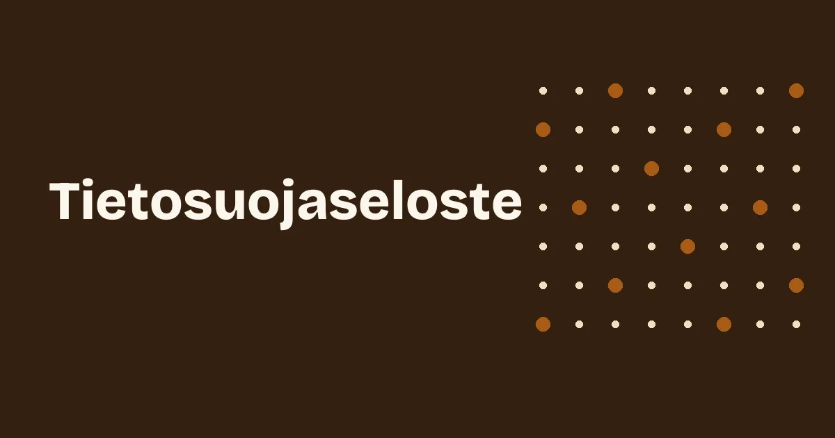 Tietosuojaseloste